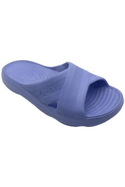 Ryka Women's Cross Band Recovery Slide Sandals Refresh Hydrangea Blue - Medium